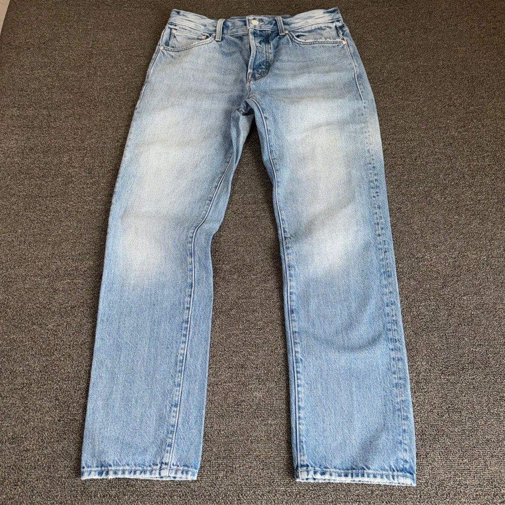 MOTHER Light Wash Straight Leg Jeans